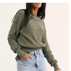 Free People Maverick Distress sweater size Large